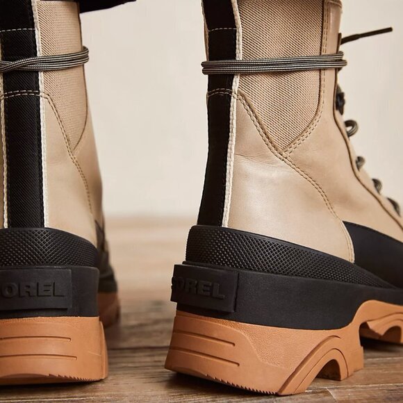 Sorel Brex Lace-Up Boots Sandy Tan / Black Rare Free People Color - Picture 3 of 11